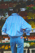 Dona Stripes Blue And Pink Shirt