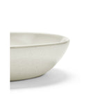 Out Of Lines - Set Of 2 Deep Plates - M - Stoneware - Off-White