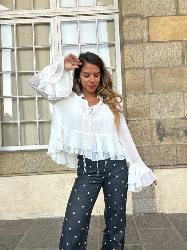Blusa Aria cruda
