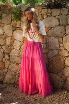 Chloé Long Skirt - Pink