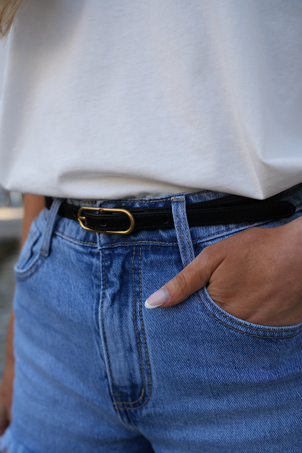 Ceinture Cuir Tara - Noire
