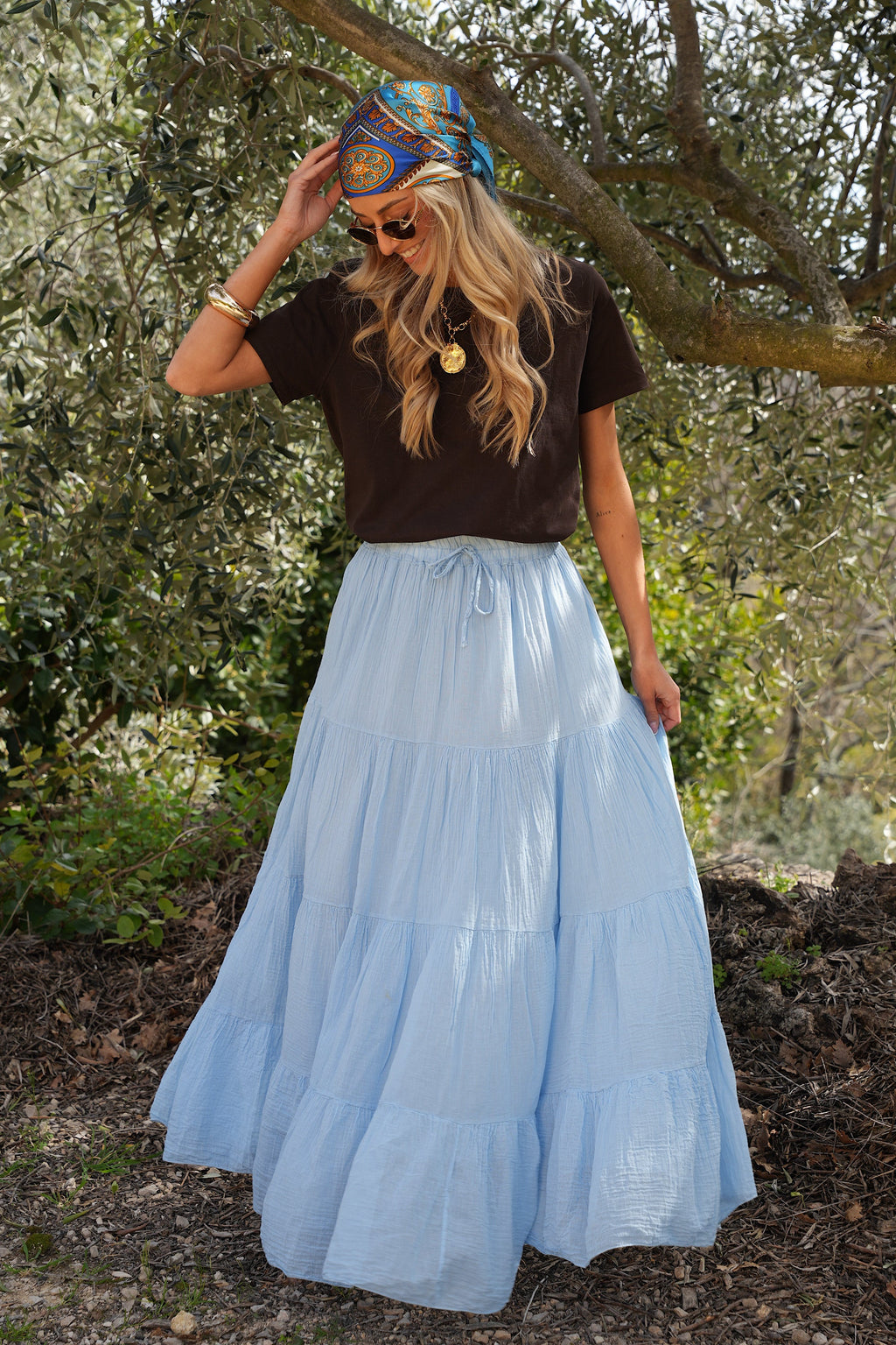 Chloé Long Skirt - Blue