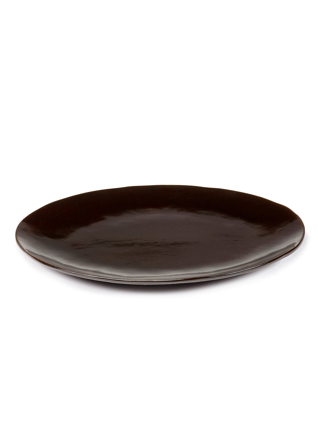 La Mère - Lot De 2 Assiettes Ovales - Grès - Ébène
