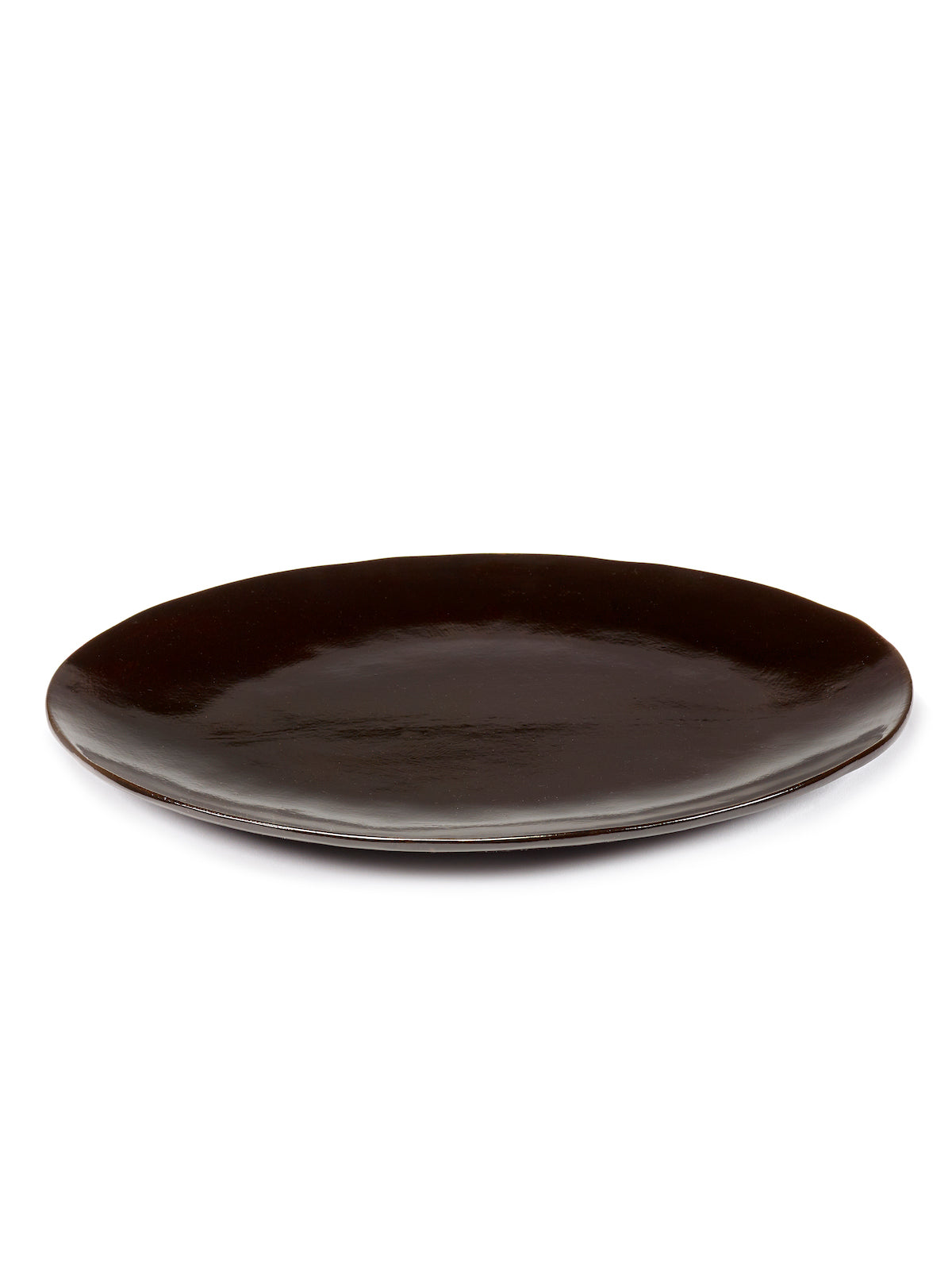 La Mère - Lot De 2 Assiettes Ovales - Grès - Ébène