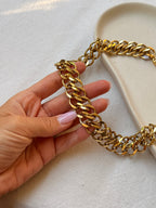 Collar Napier Vintage - Malla Doble Dorada