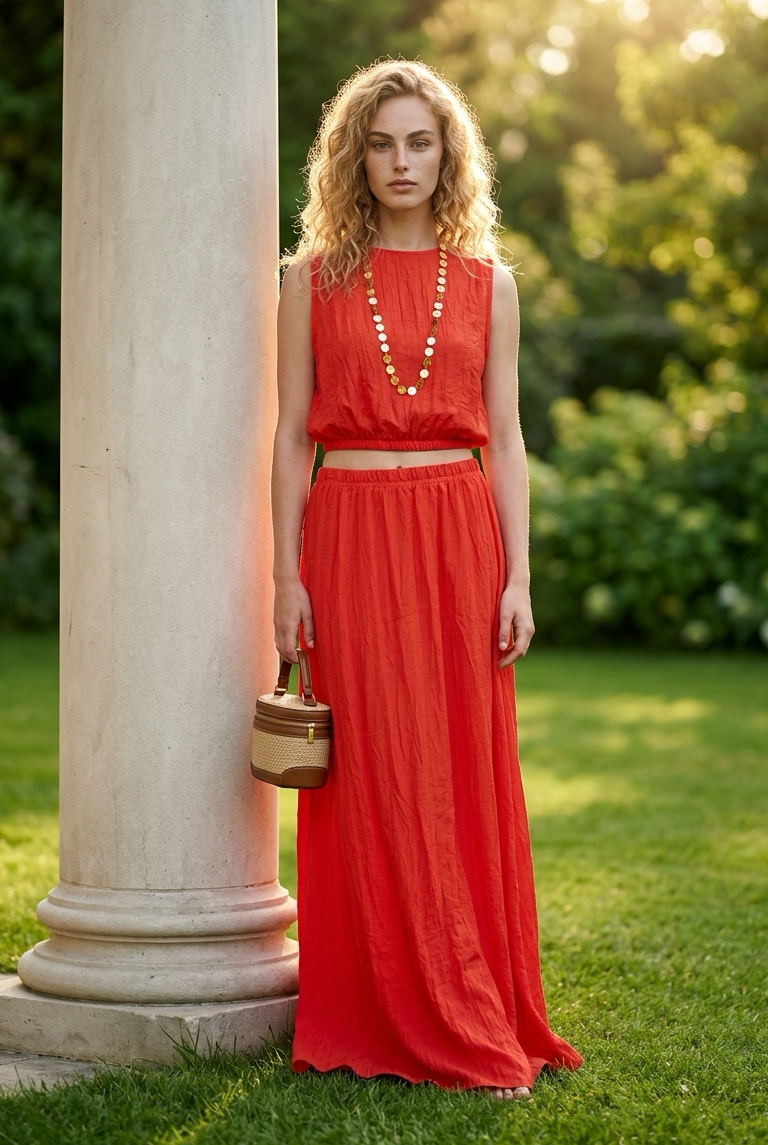 Sienna 2-Piece Set - Coral