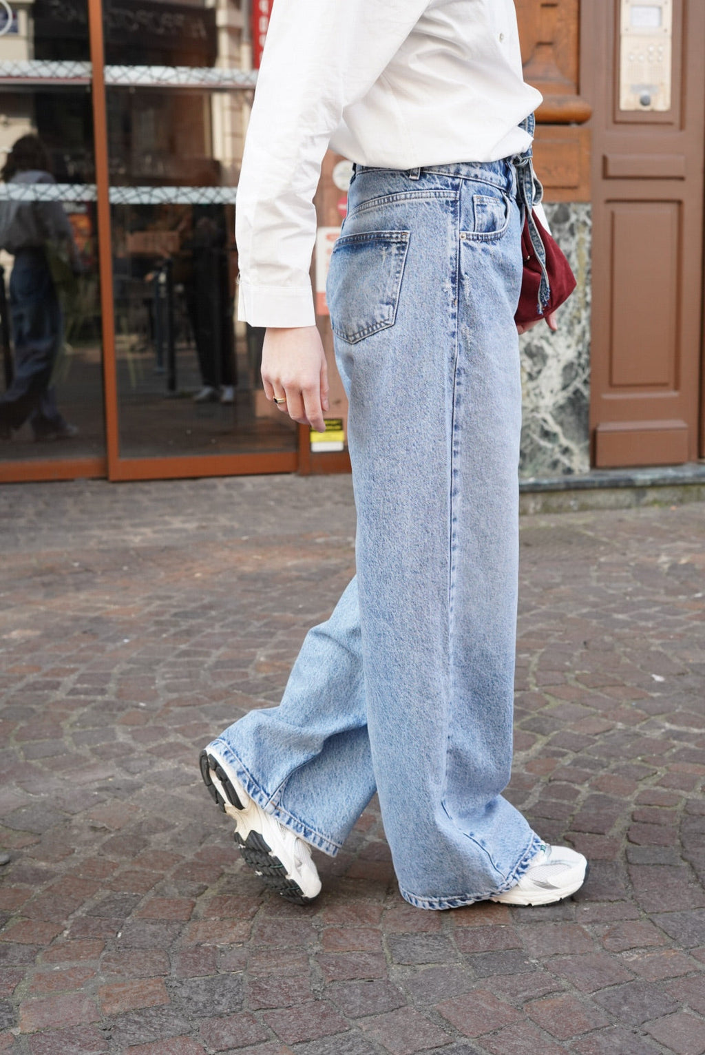 Gus Washed Wide-Leg Jeans