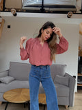 Maïwenn Bois De Rose Embroidered Blouse