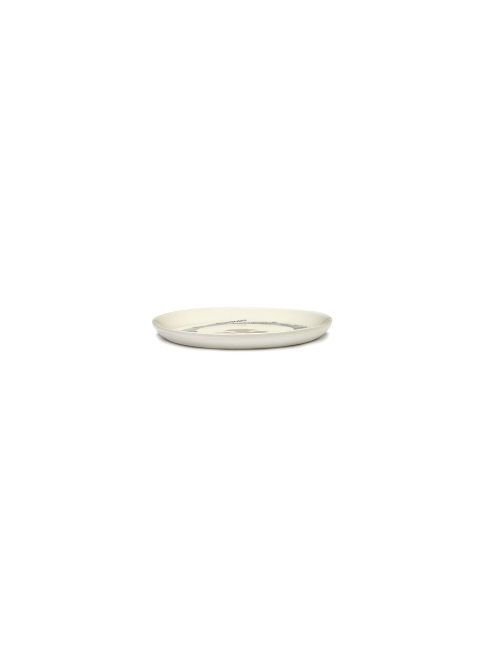 Juego De 2 Platos S - Rayas Blancas - Blue Feast - By Ottolenghi