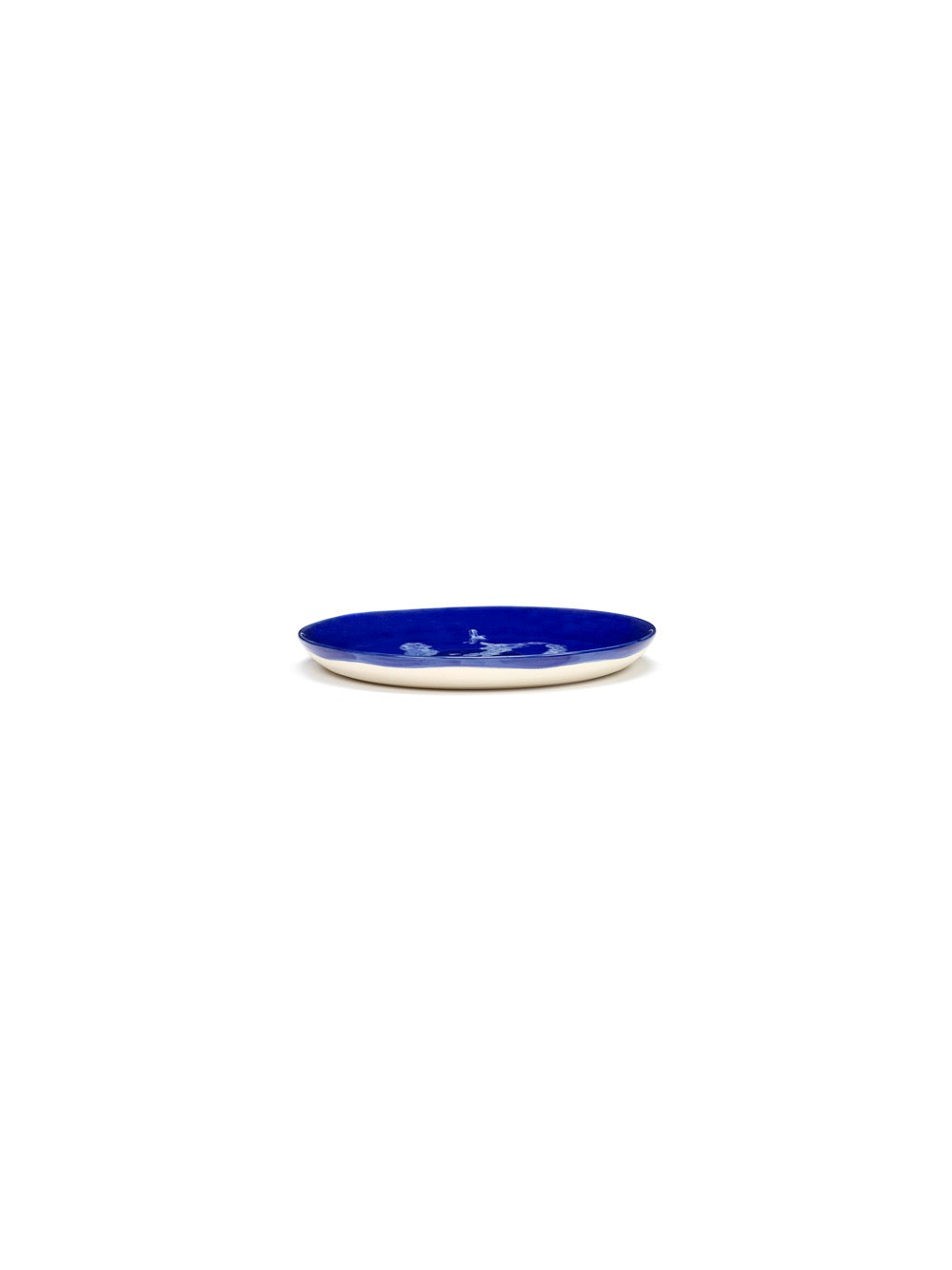 Feast - Lot De 2 Assiettes - S - Grès - Bleu Foncé Blanc