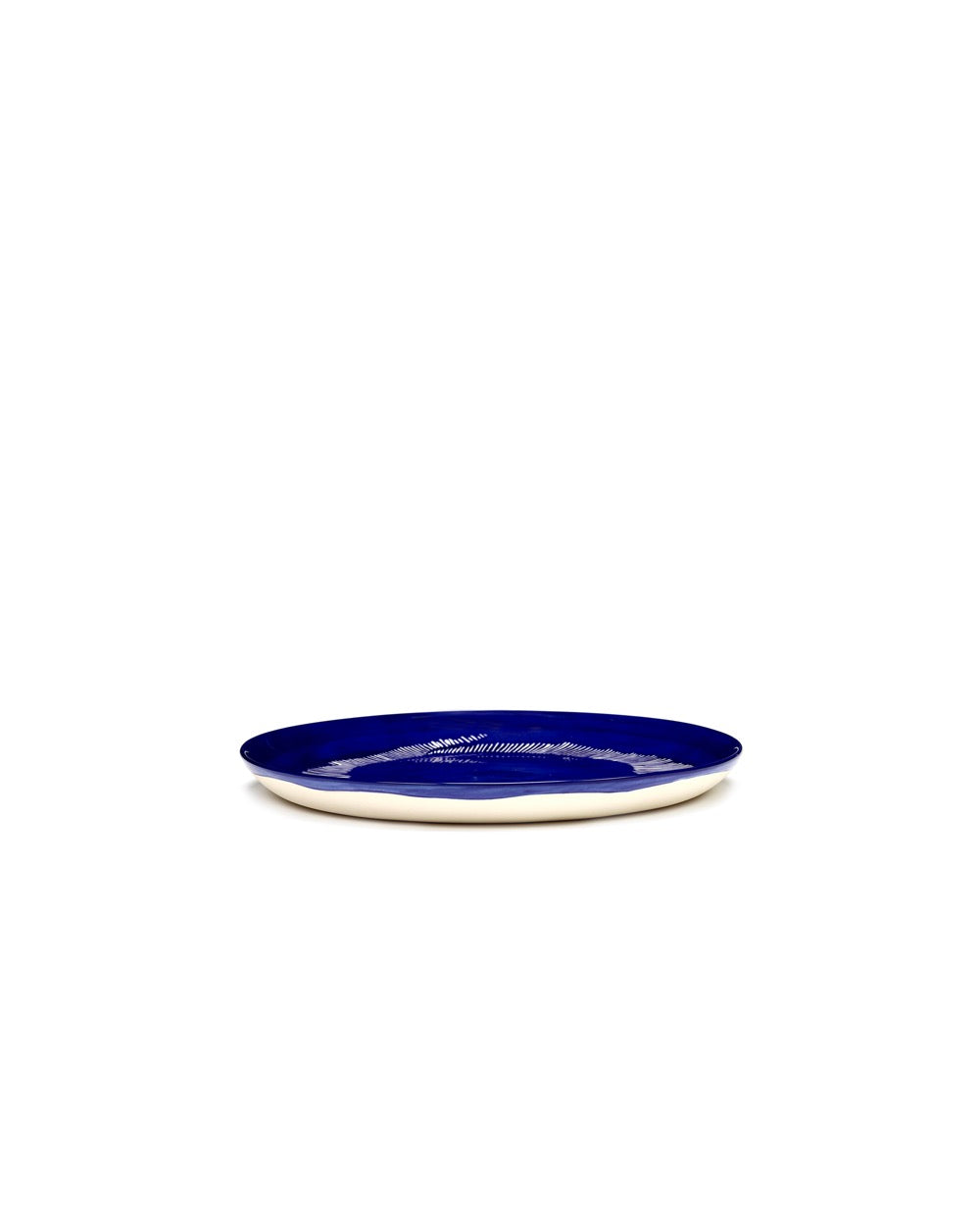 Lot De 2 Assiettes M - Bleu Foncé - Blanc Feast - By Ottolenghi