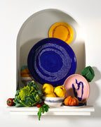 Feast - Set Di 2 Piatti - M - Gres - Blu Scuro Bianco