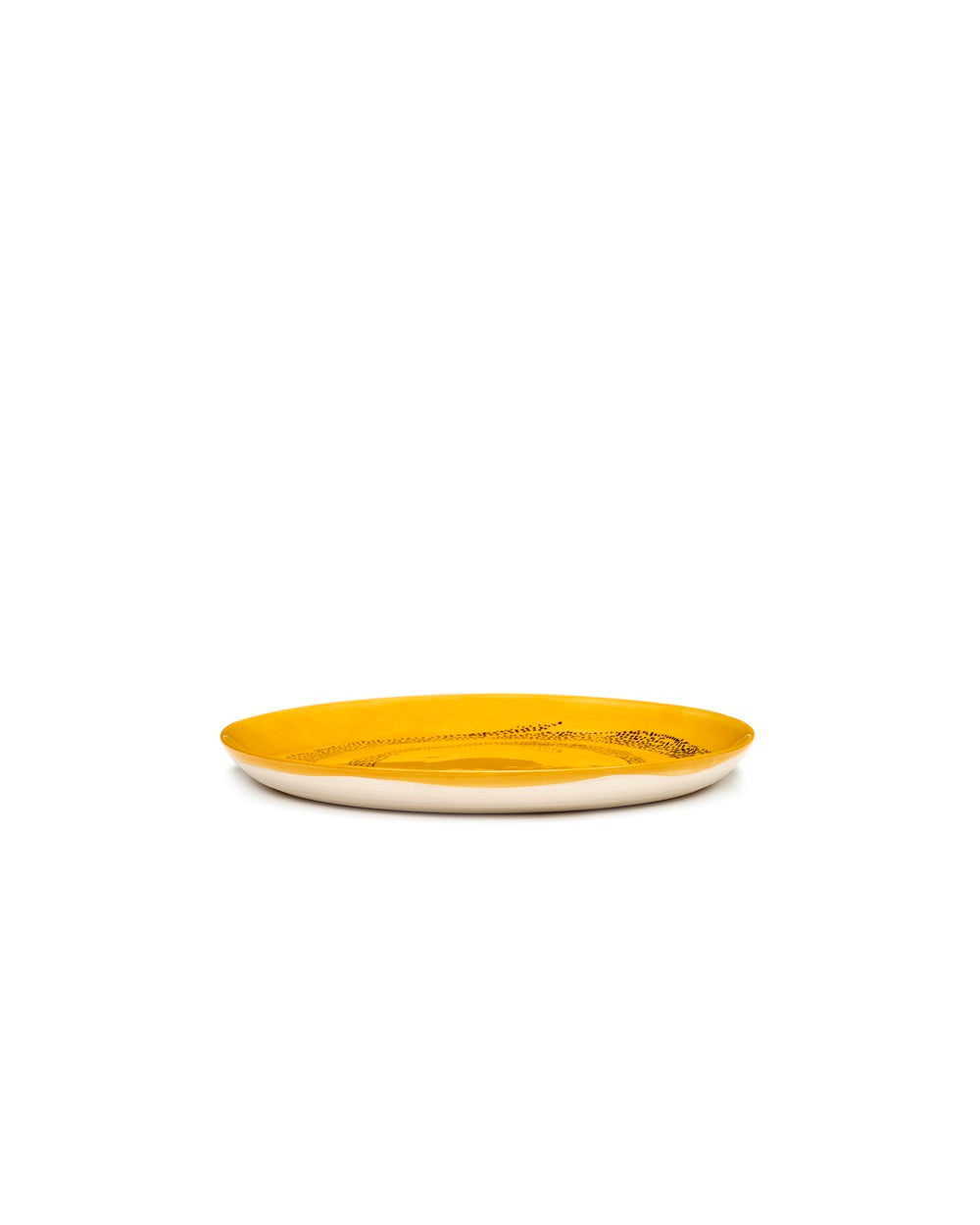 Feast - 2 Assiettes M - Jaune Dots Noir - Ottolenghi