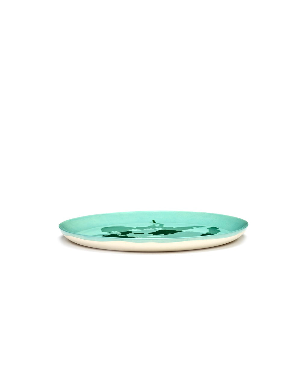 Feast - Lot De 2 Assiettes - L - Grès - Azur Poivron Vert