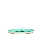 Feast - Lot De 2 Assiettes - L - Grès - Azur Poivron Vert
