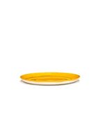 Set Of 2 Plates L - Yellow Dots - Black Feast - By Ottolenghi