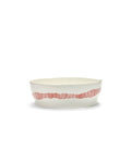Saladier - Blanc Stripes - Rouge Feast - By Ottolenghi