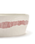 Saladier - Blanc Stripes - Rouge Feast - By Ottolenghi