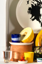 Feast - 4 Espresso Cups - Dark Blue White - Ottolenghi