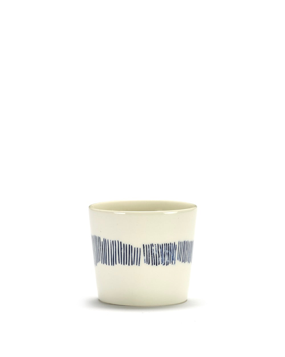 Feast - Lot De 4 Tasses À Expresso - Grès - Blanc Bleu