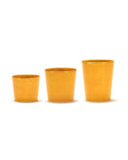 Feast - Lot De 4 Tasses À Expresso - Grès - Jaune