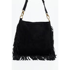 Bolso de Mano Lucy Flecos - Negro