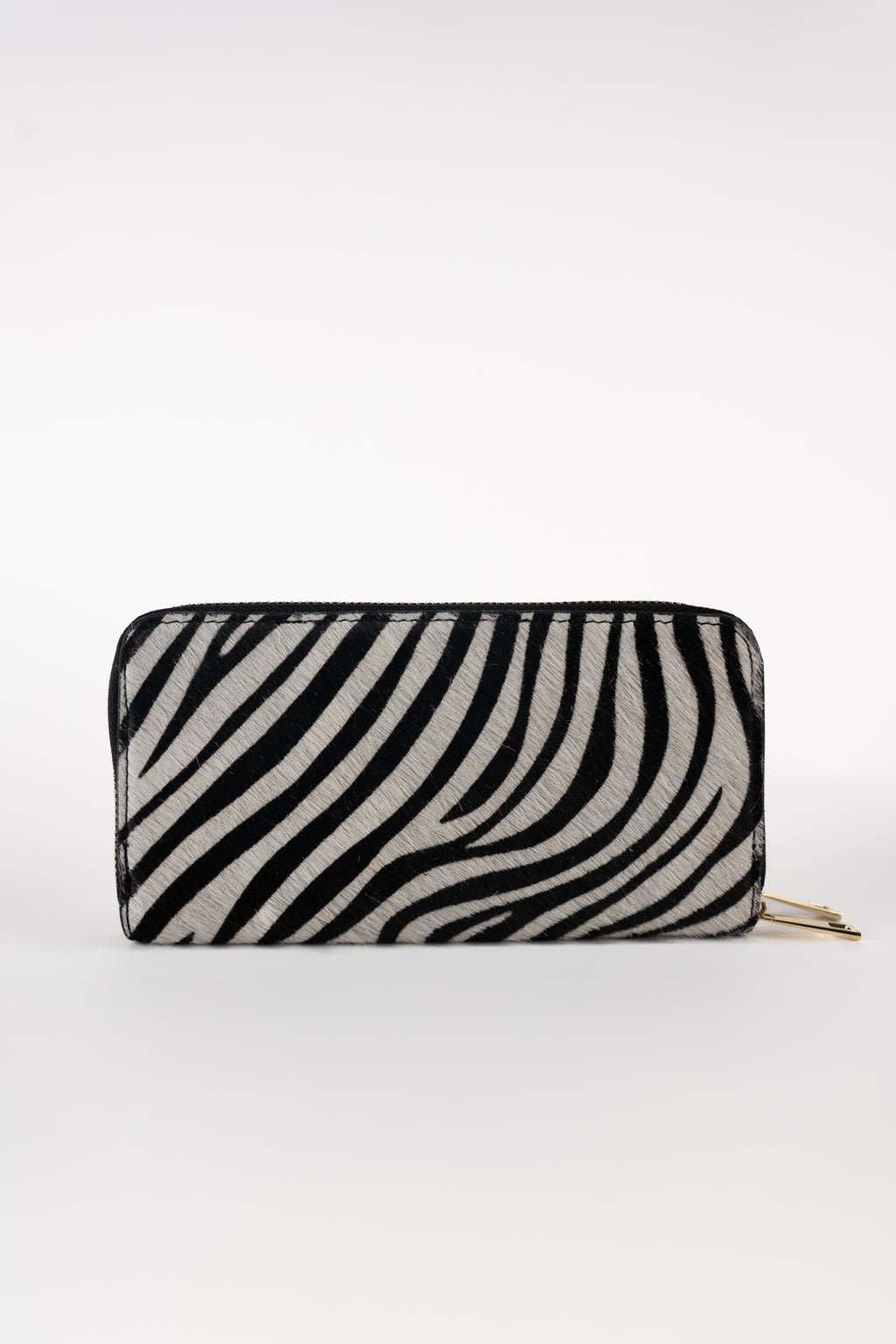 Cartera Edge - Patrón de cebra negro