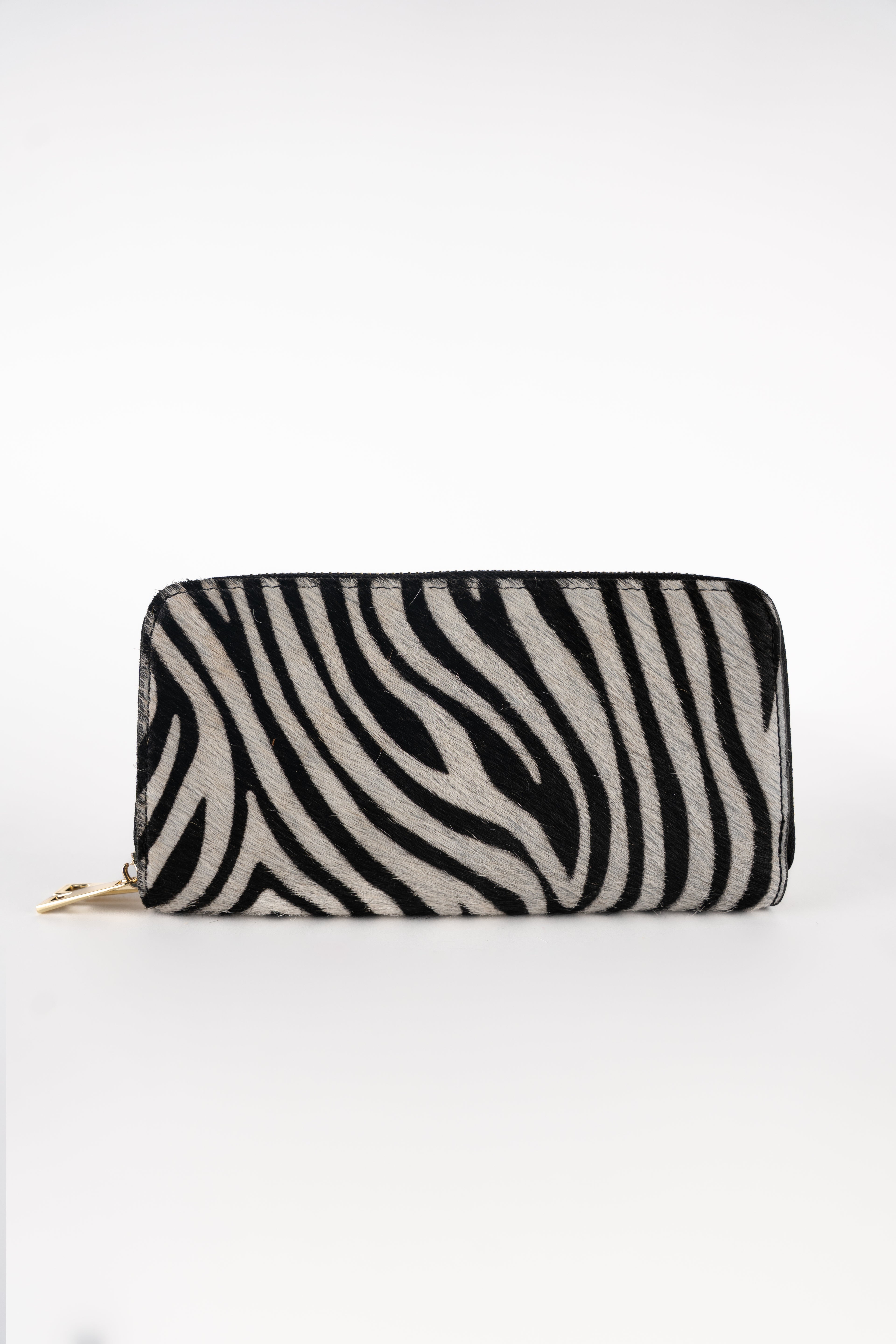 Cartera Edge - Patrón de cebra negro