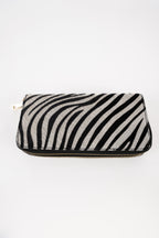Cartera Edge - Patrón de cebra negro