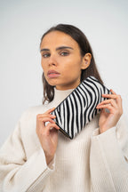 Cartera Edge - Patrón de cebra negro
