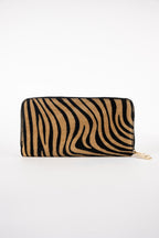 Cartera Edge - Estampado Cebra Camel