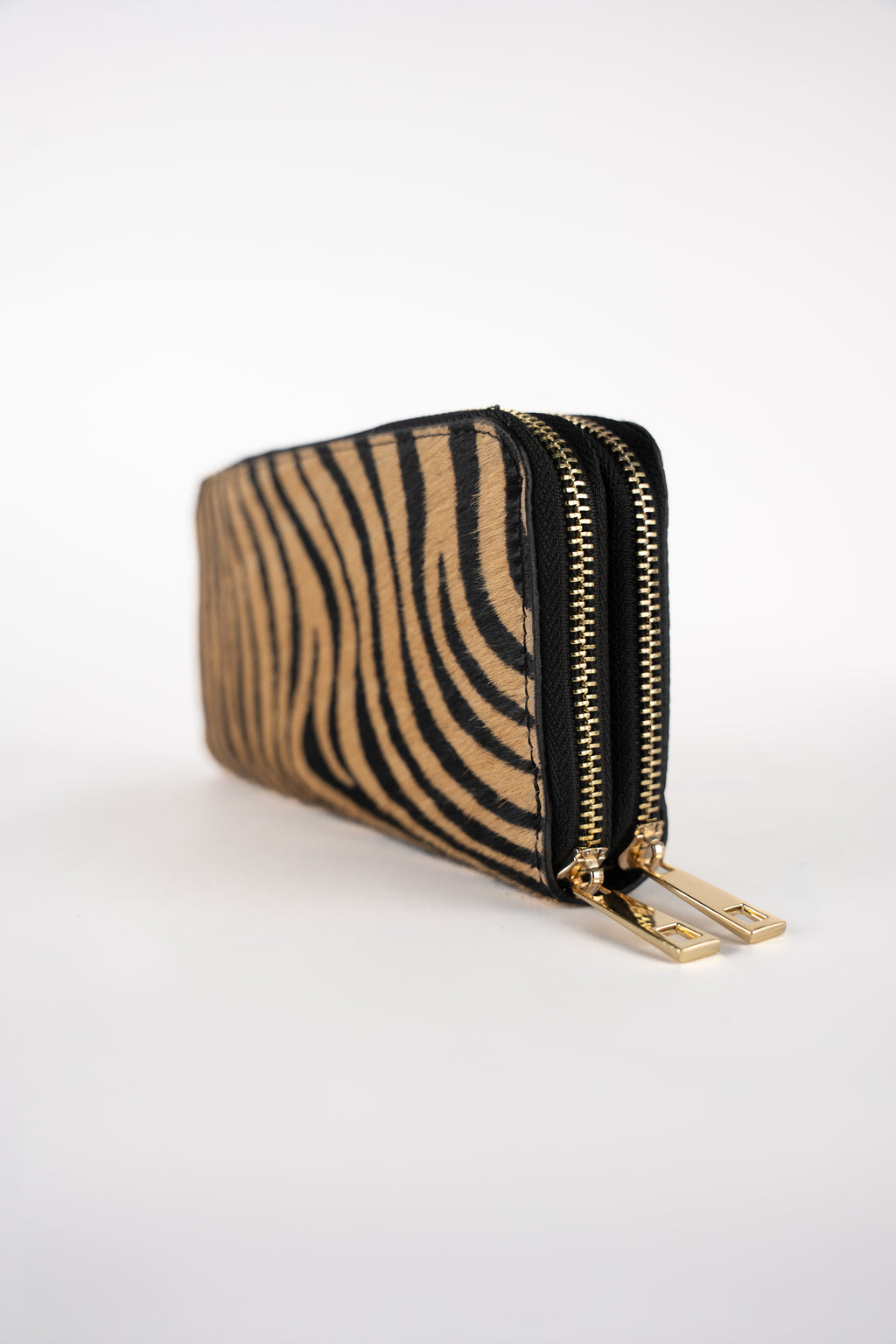 Cartera Edge - Estampado Cebra Camel