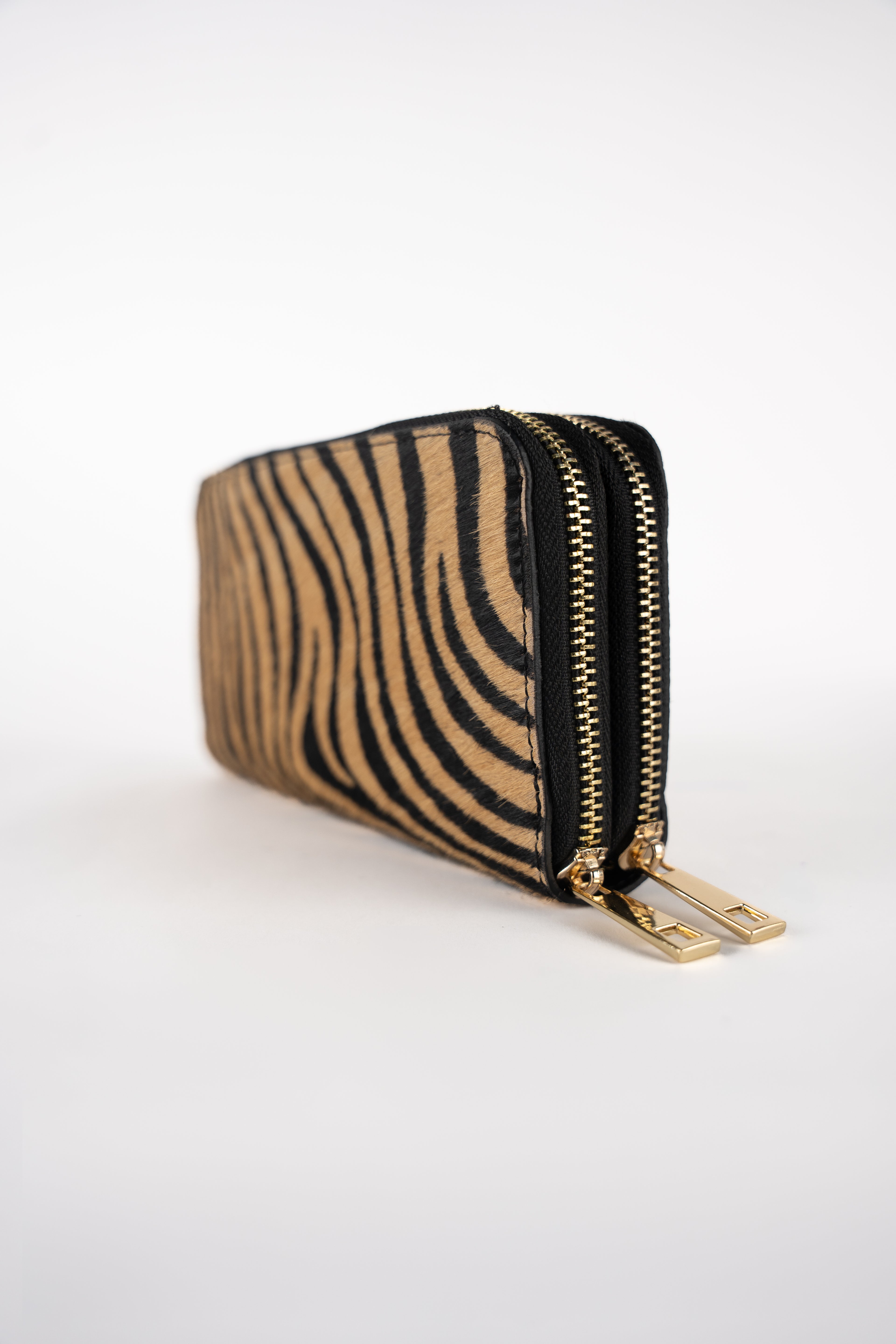 Cartera Edge - Estampado Cebra Camel