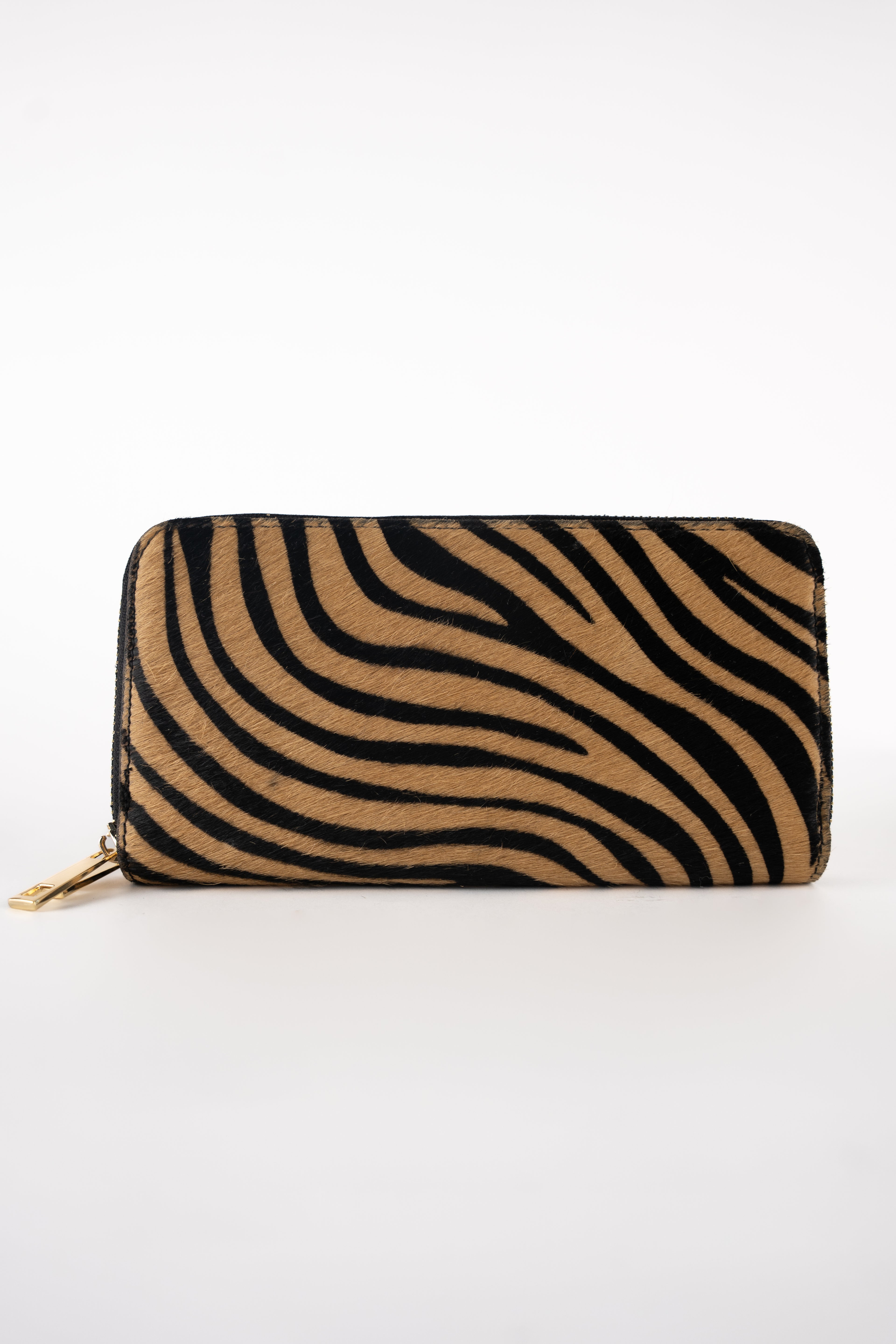 Cartera Edge - Estampado Cebra Camel