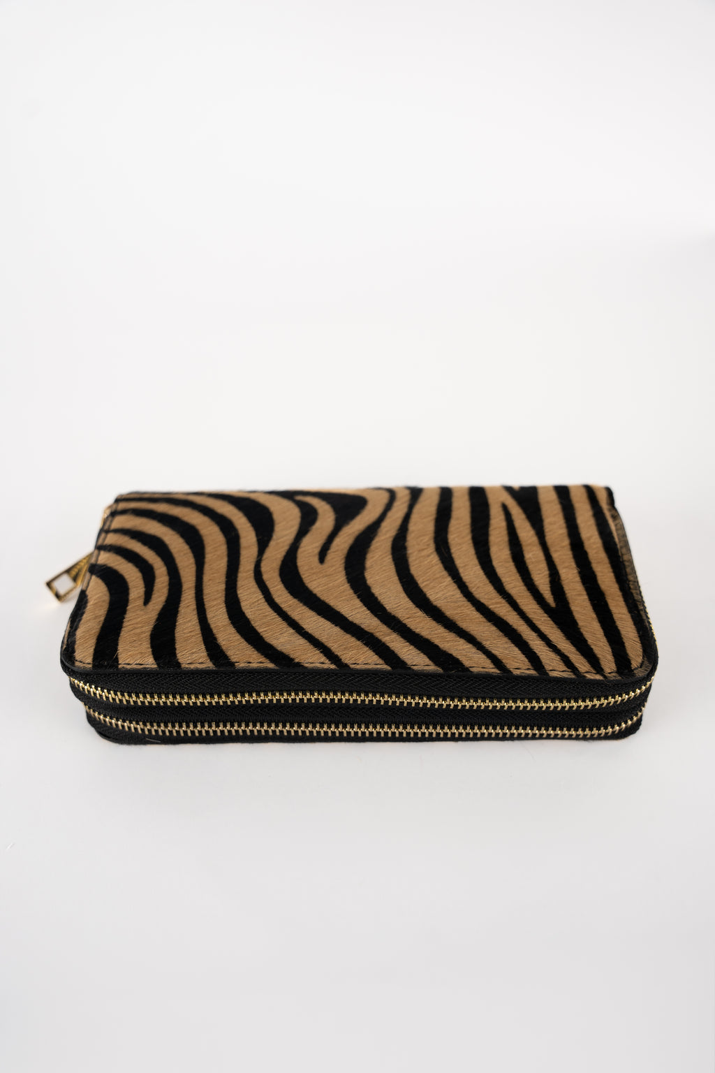 Cartera Edge - Estampado Cebra Camel