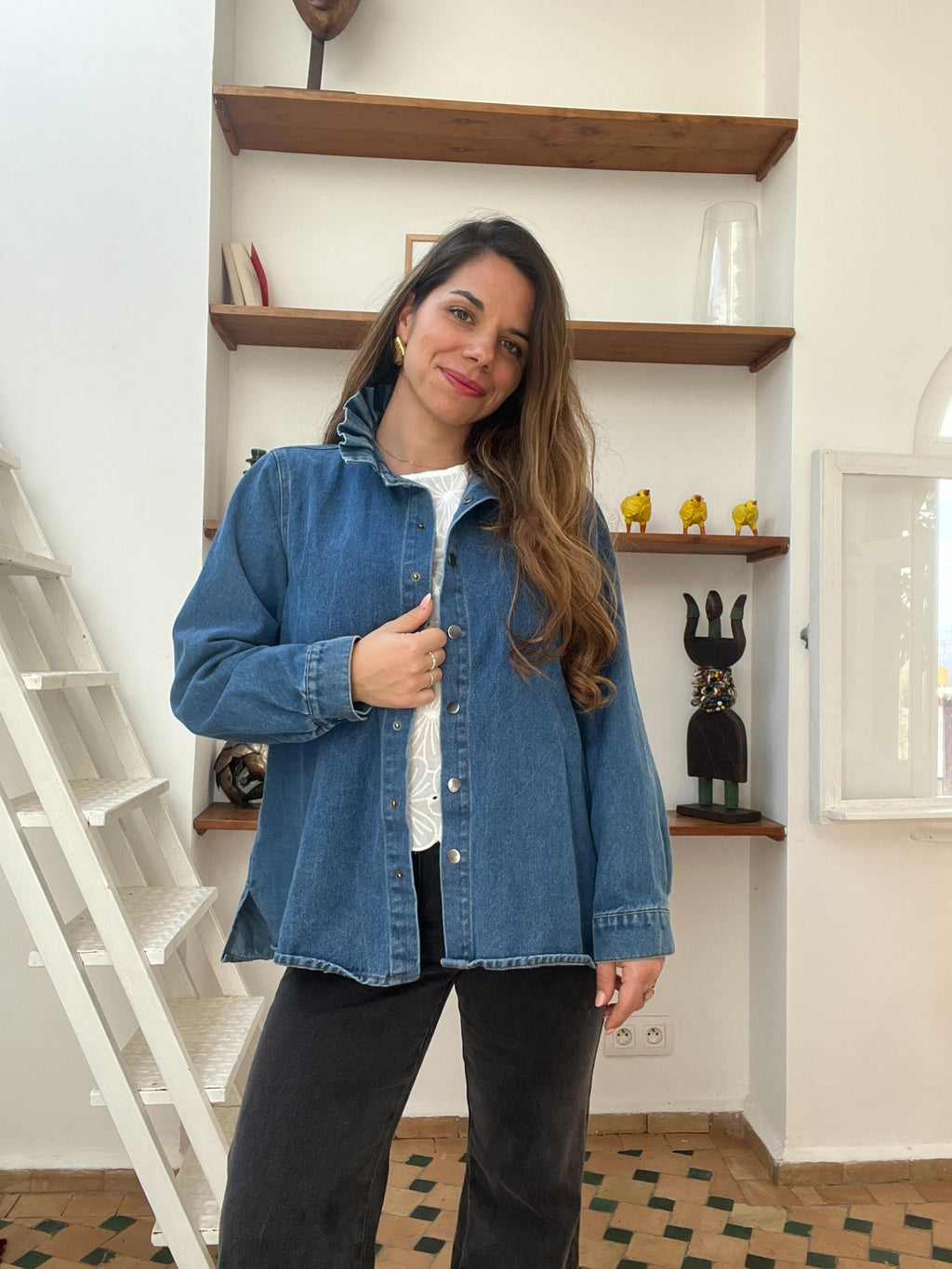 Chaqueta vaquera celeste