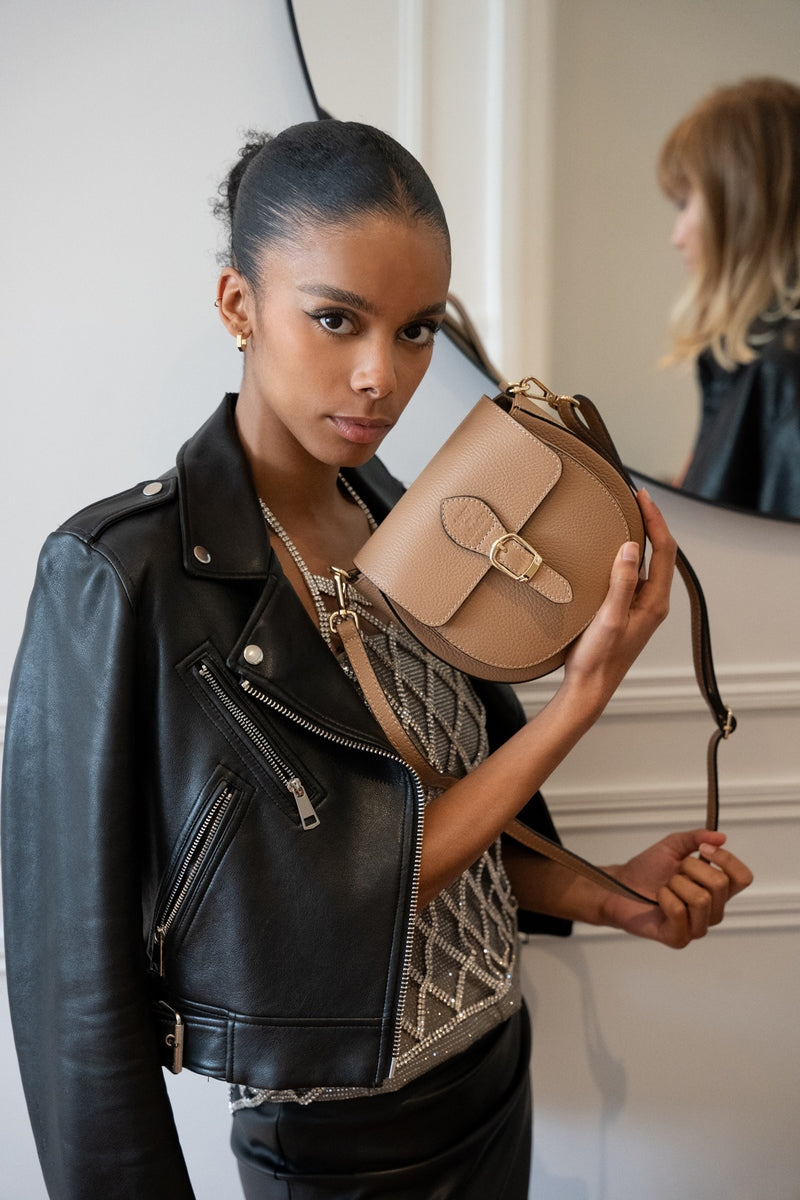 Bolso bandolera Polly - Desnudo