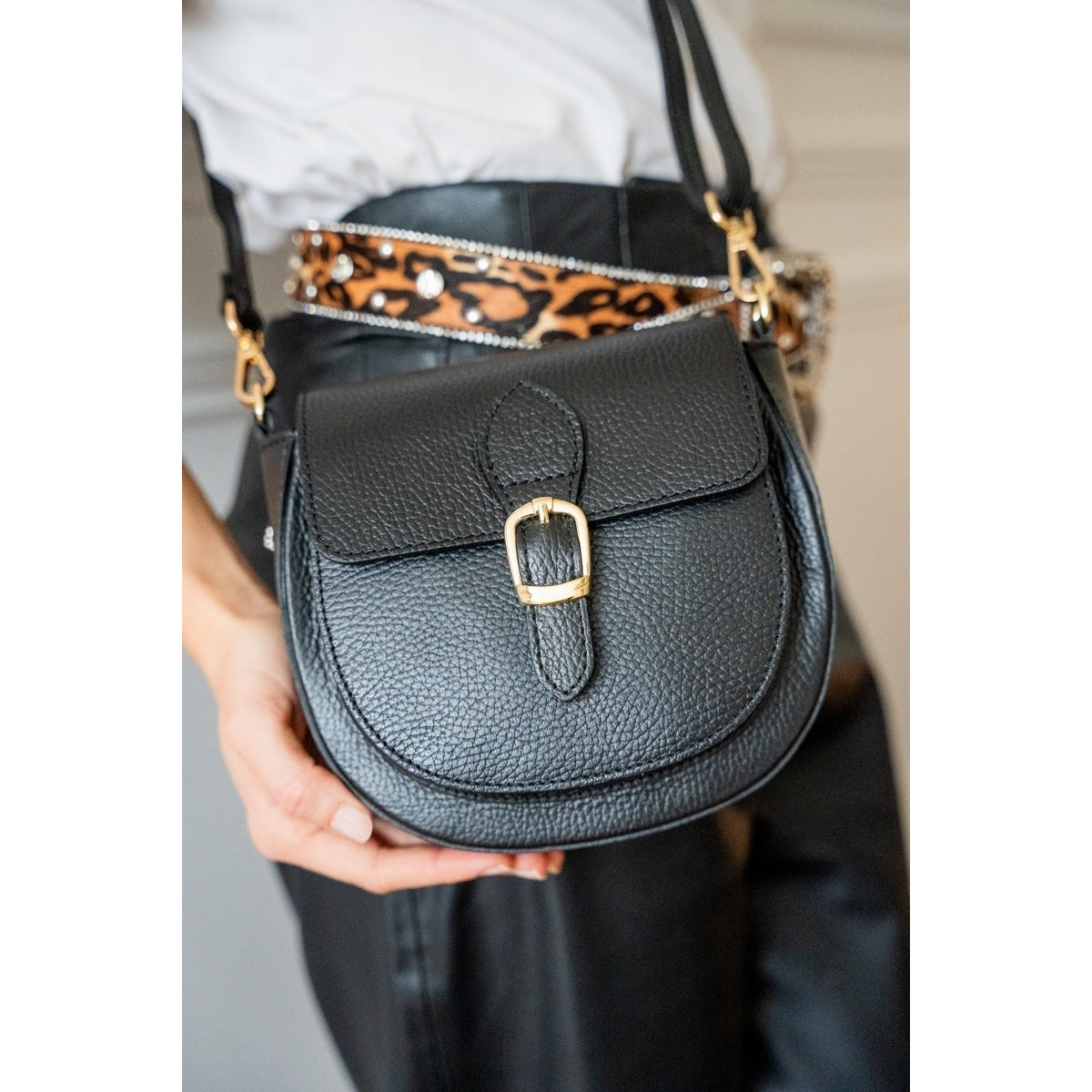 Bolso bandolera Polly - Negro