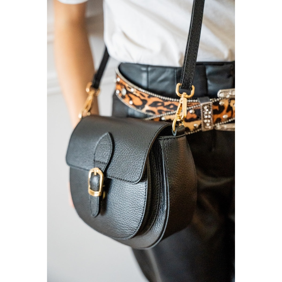 Bolso bandolera Polly - Negro