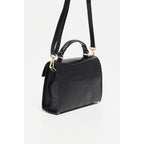 Bolso de hombro Sandy de cocodrilo - Negro