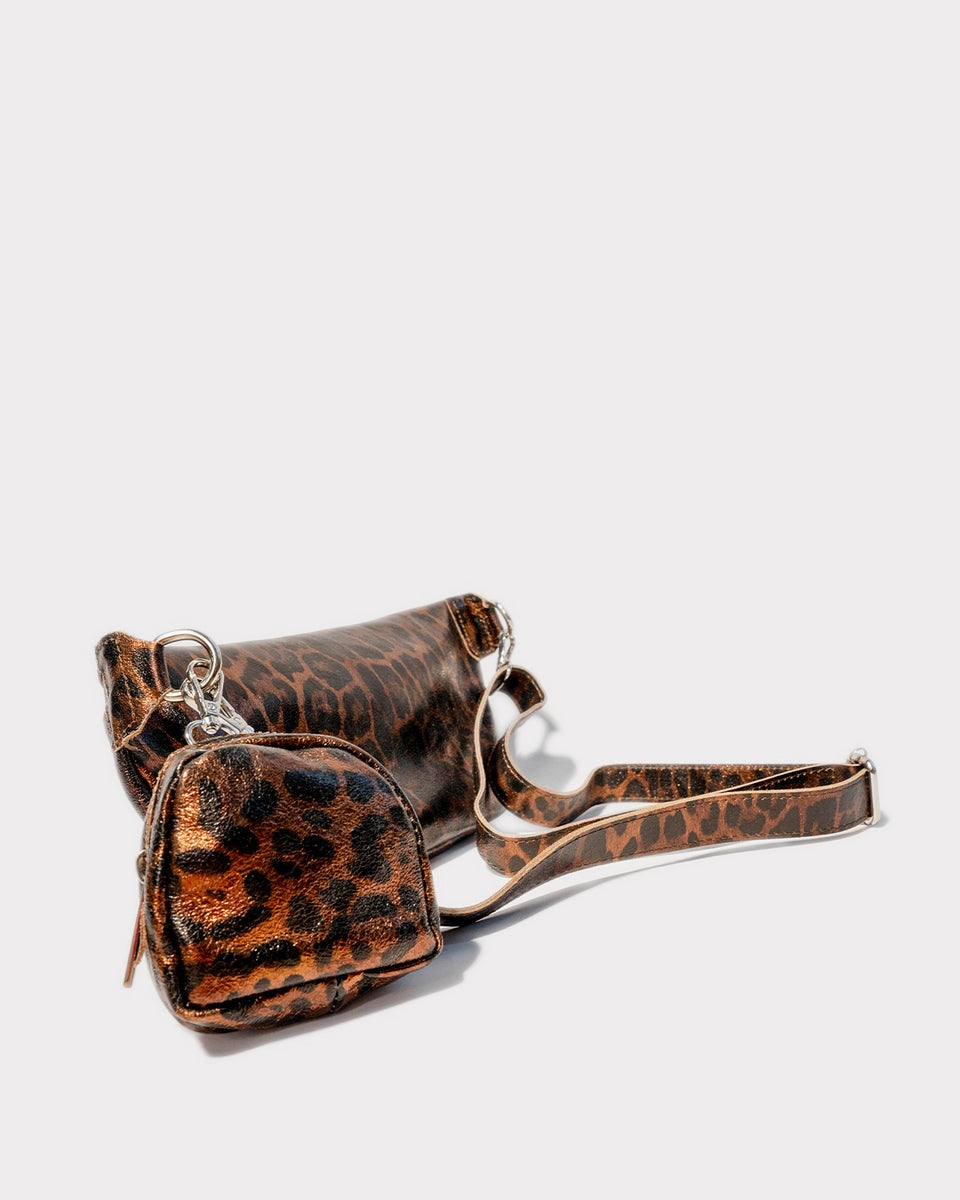 Sac Banane Tena - Motif Leopard Noir