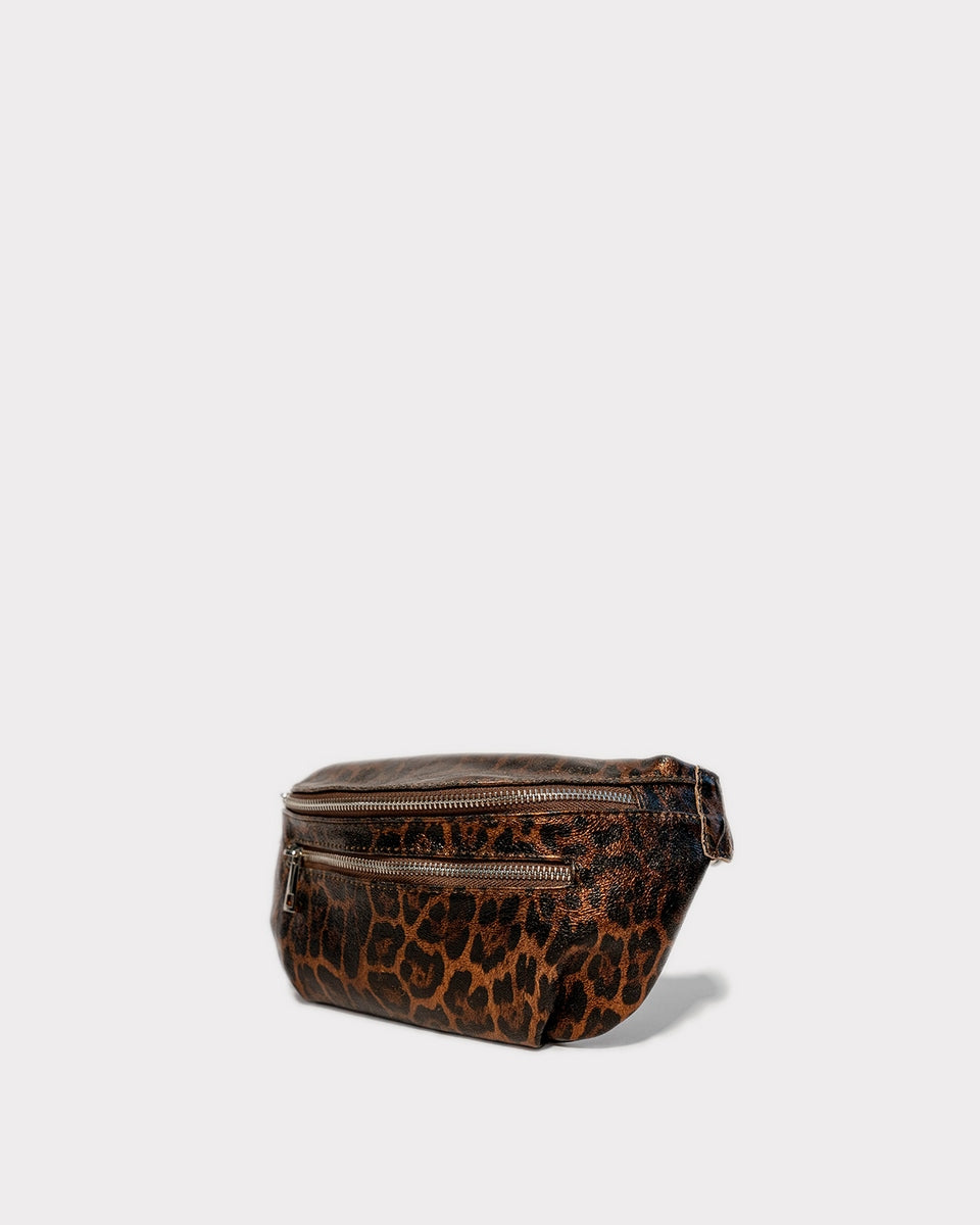 Sac Banane Tena - Motif Leopard Noir