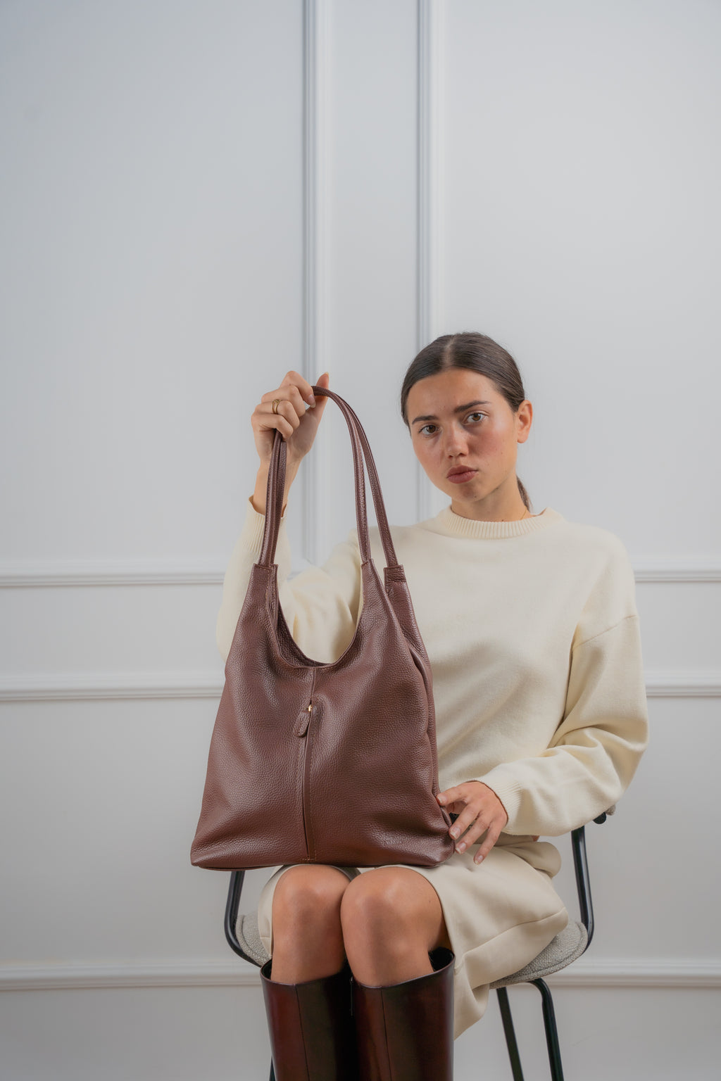 Fred Shoulder Bag - Brown