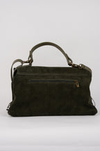 Mick Fringe Handbag - Bottle Green