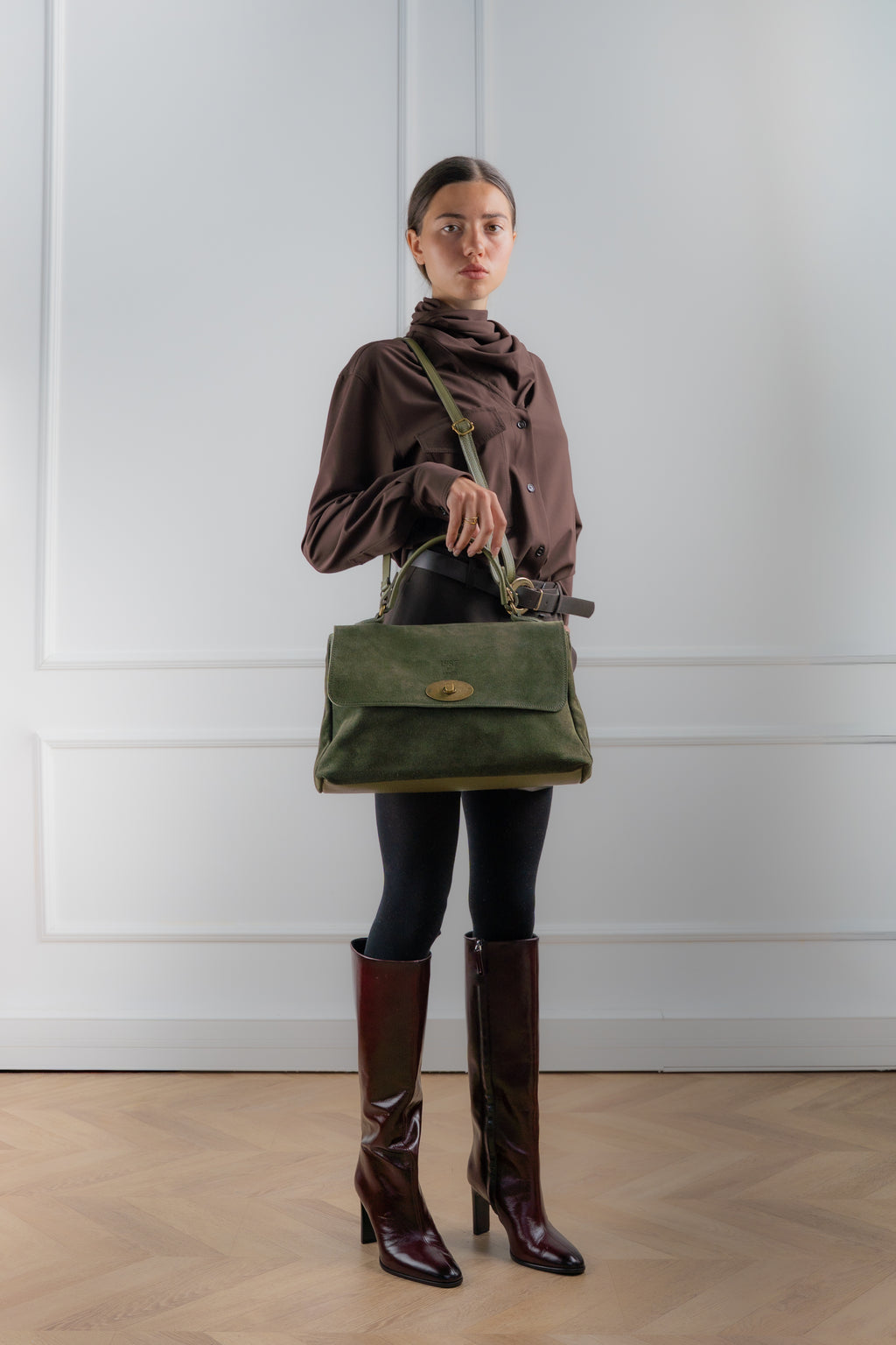 Mick Handbag - Bottle Green