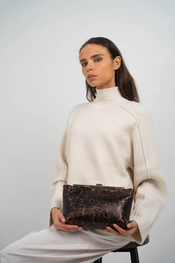 Bolso Bandolera Norys - Estampado Leopardo Marrón