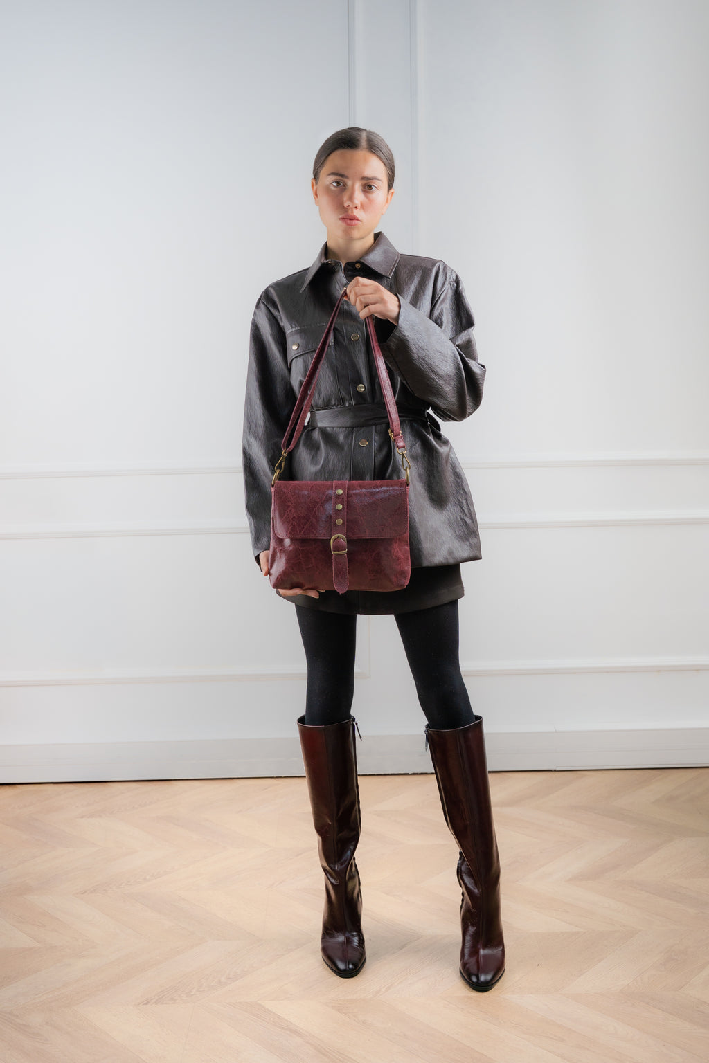 Bolso de hombro Otis - Burdeos