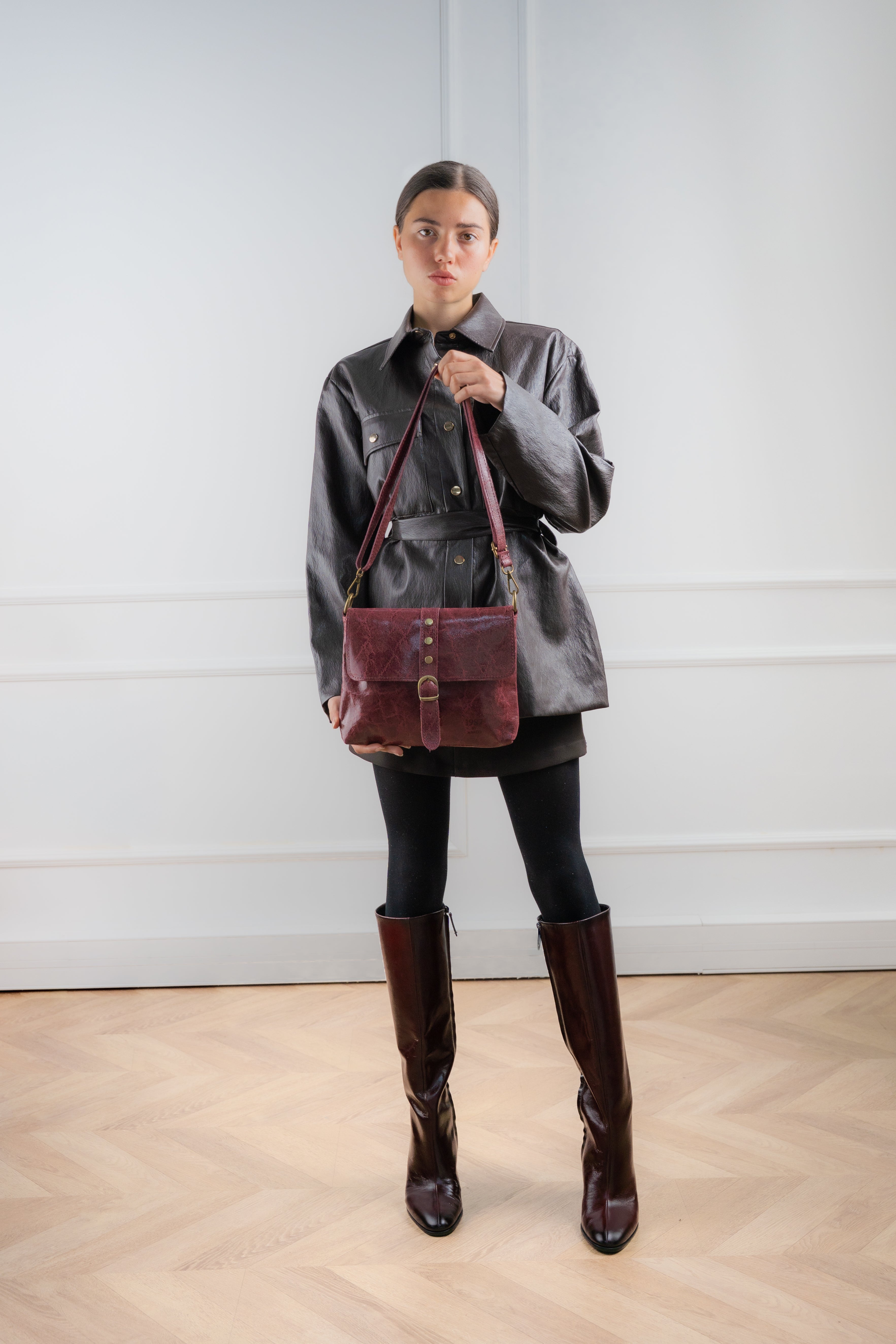 Bolso de hombro Otis - Burdeos