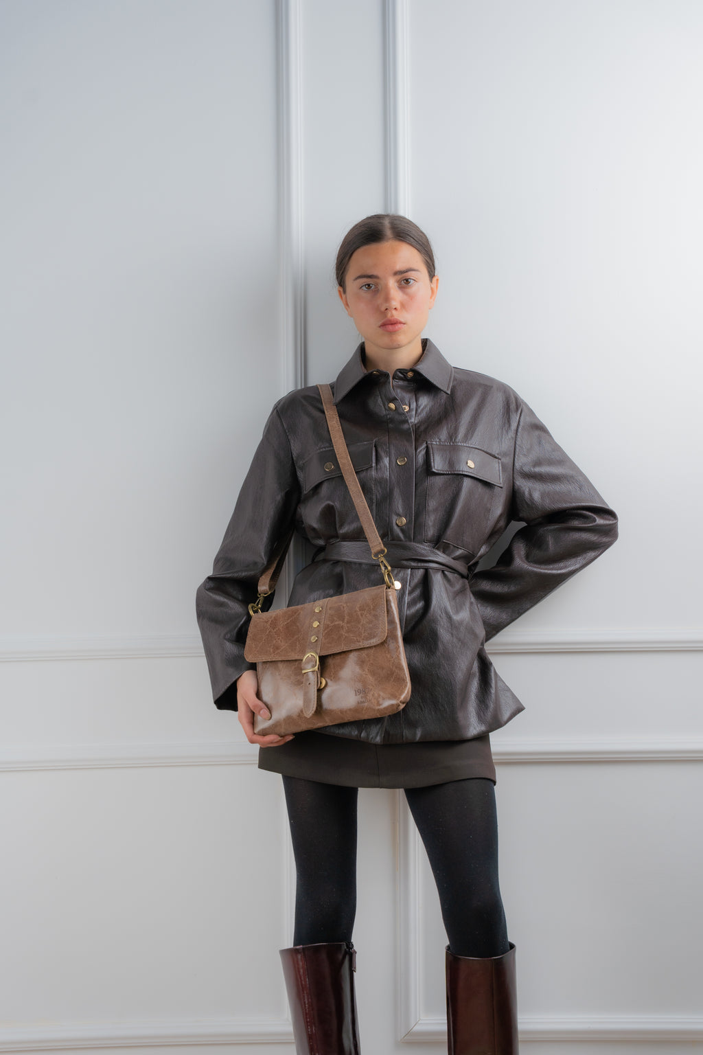 Sac À Bandouliere Otis - Taupe