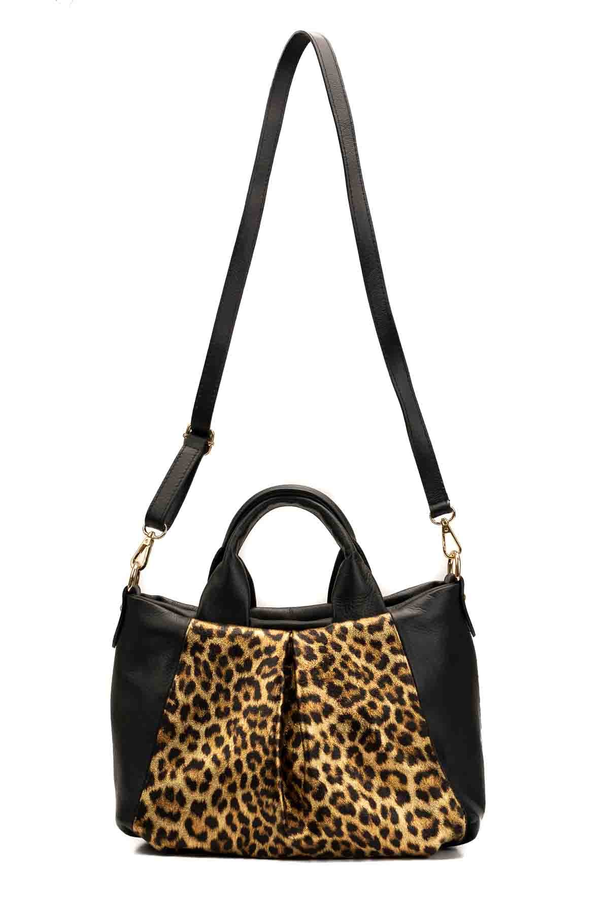 Rogue Shoulder Bag - Black Leopard Pattern